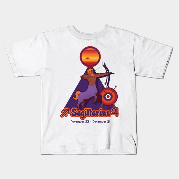 Spirit of Sagittarius Kids T-Shirt by Pisceandaydreamer